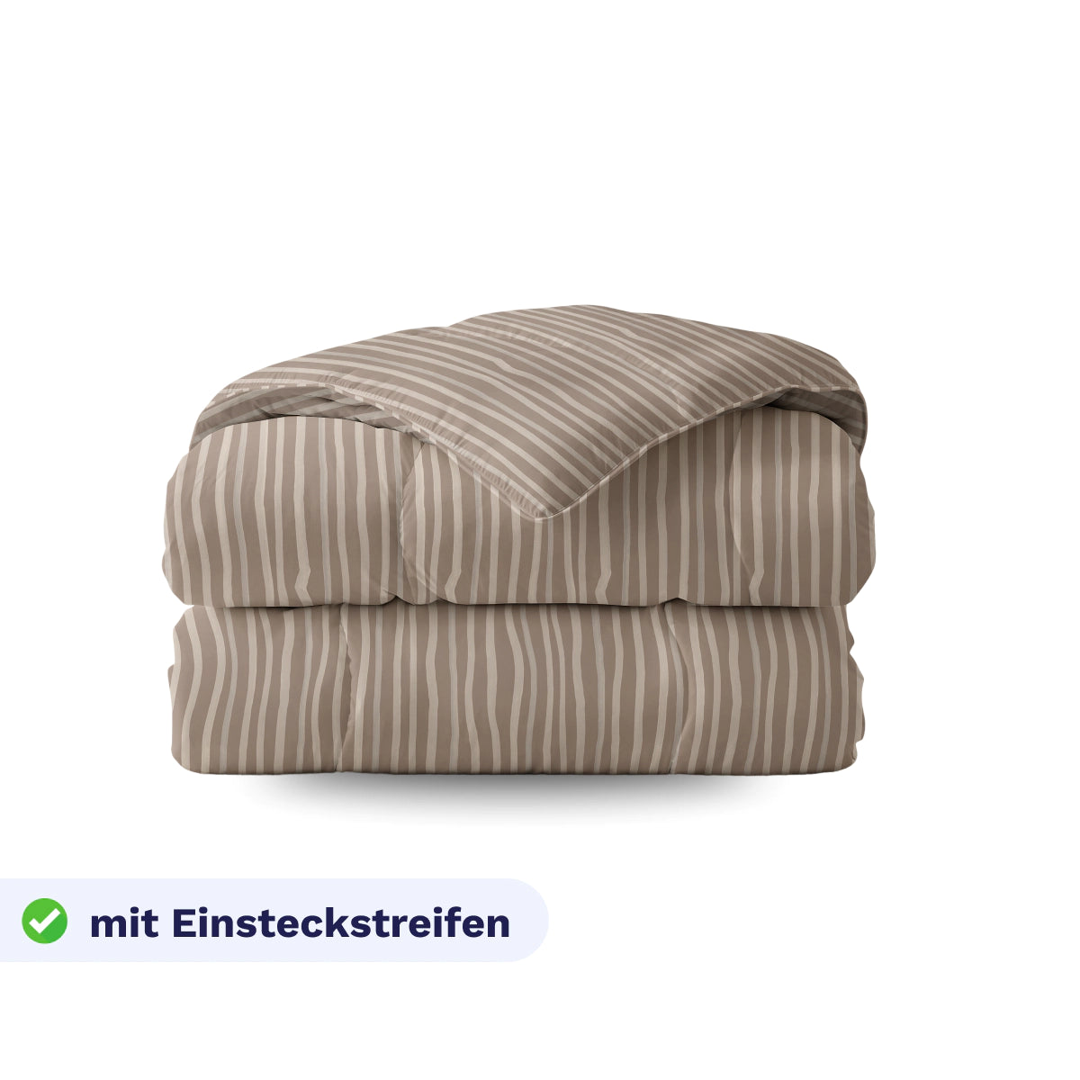 Royalbed Baumwolle - Brown Stripes