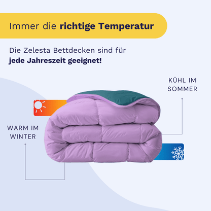 Zelesta Royalbed - Petrol & Lila 240x200cm