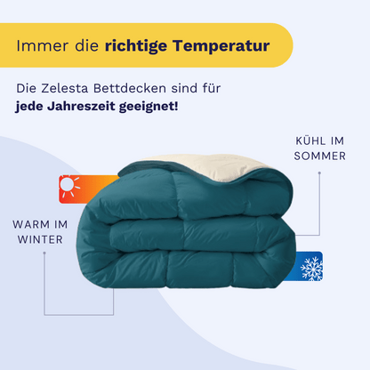 Zelesta Royalbed - Petrol & Sand Beach