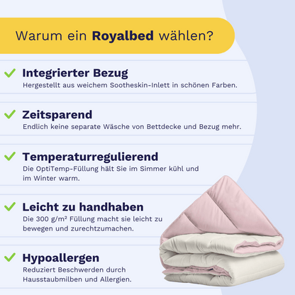 Zelesta Royalbed - Pastellrosa & Creme