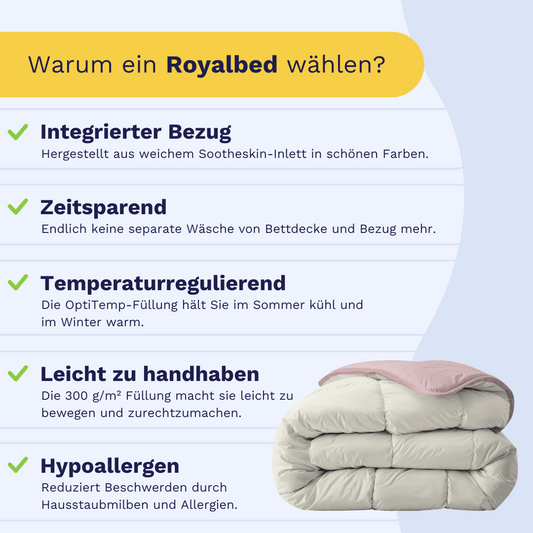 Zelesta Royalbed - Pastellrosa & Creme