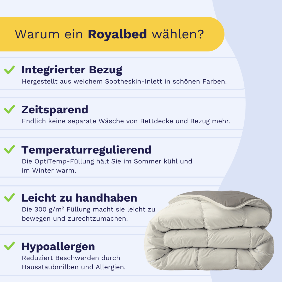 Zelesta Royalbed - Zartes Grau & Creme