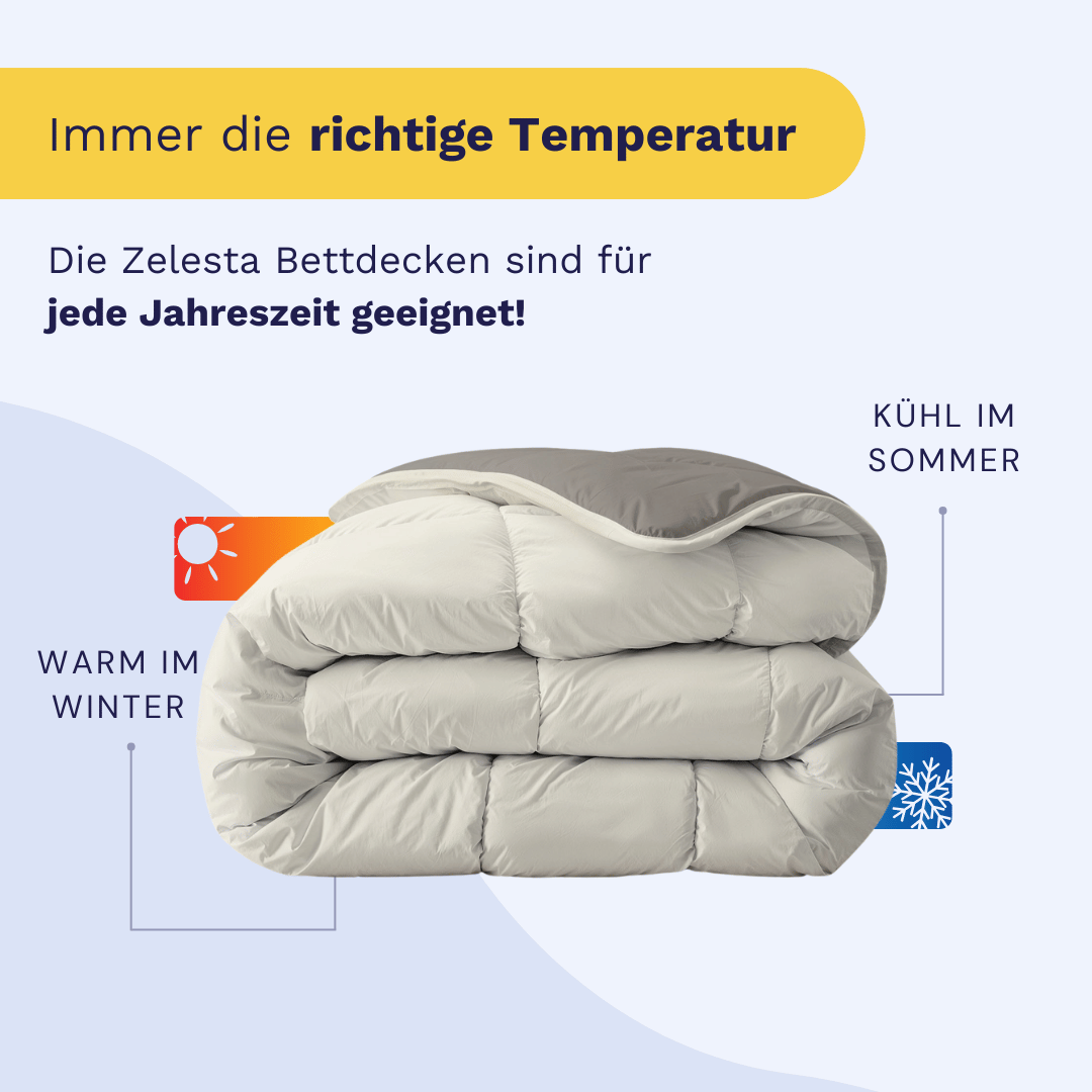 Zelesta Royalbed - Zartes Grau & Creme