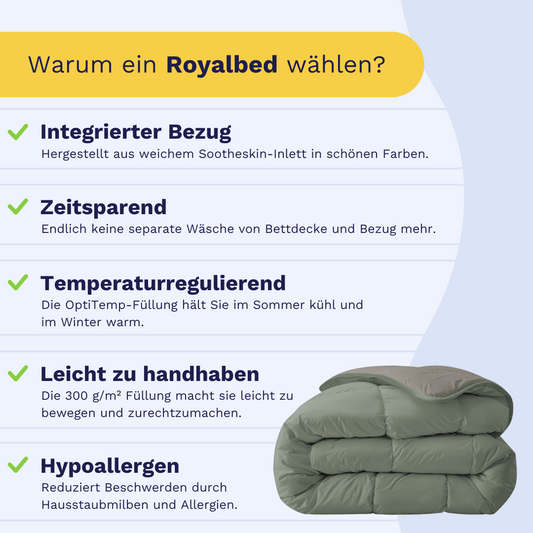 Zelesta Royalbed - Zartes Grau & Pastellgrün