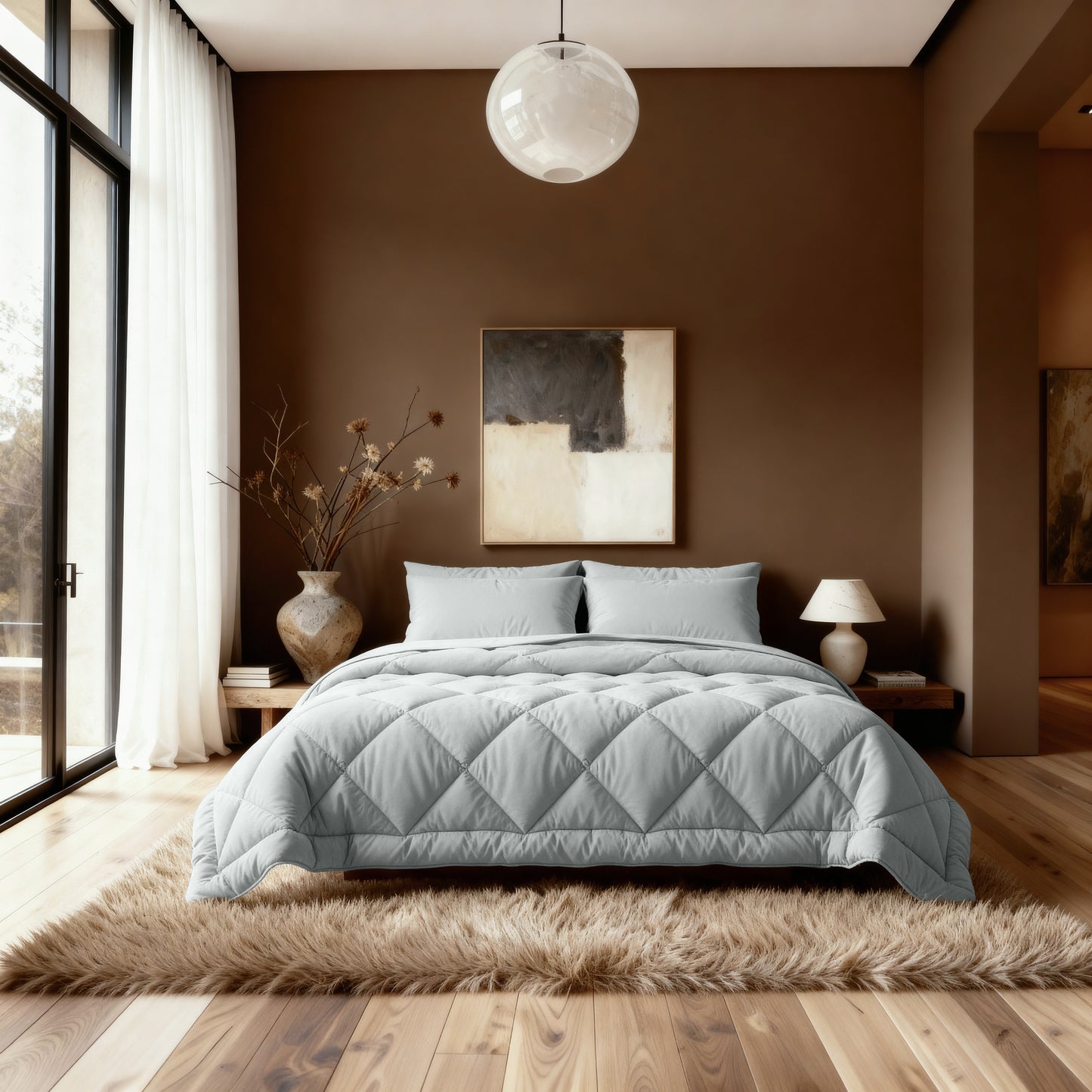 Zelesta Royalbed Diamant – Grey-Blue