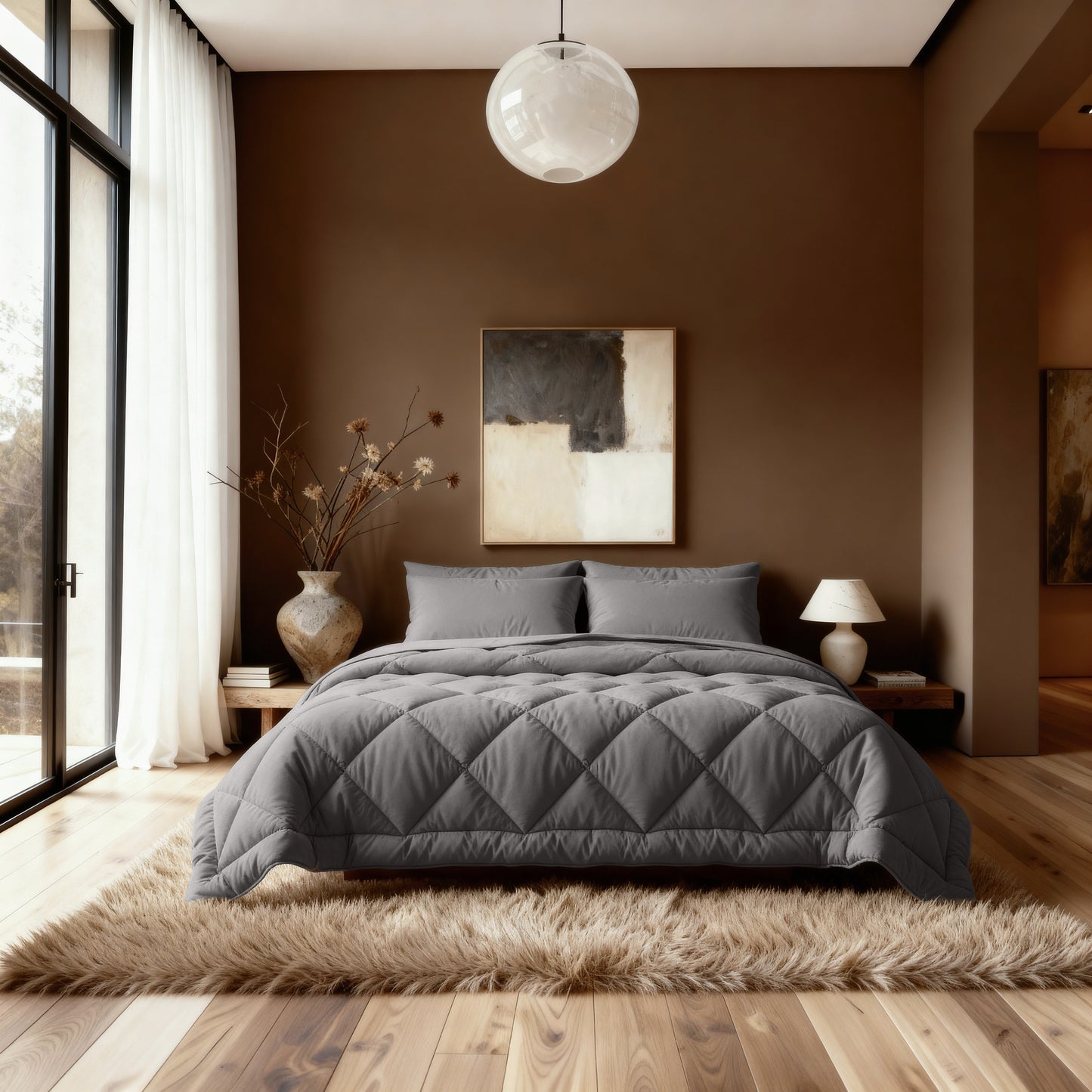 Zelesta Royalbed Diamant – Brown-Grey