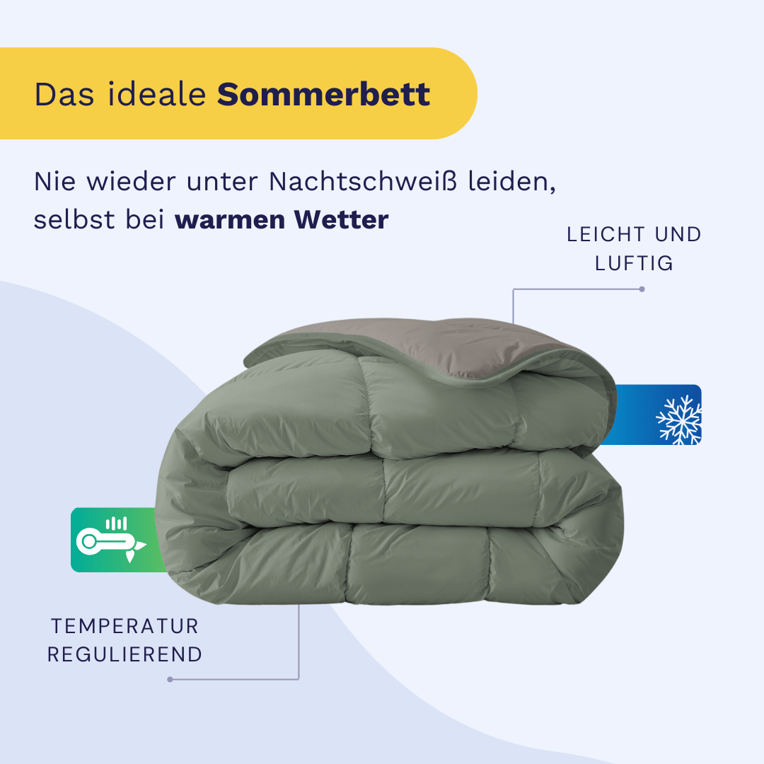 Zelesta Royalbed Light - Zartes Grau & Pastellgrün 240x200cm