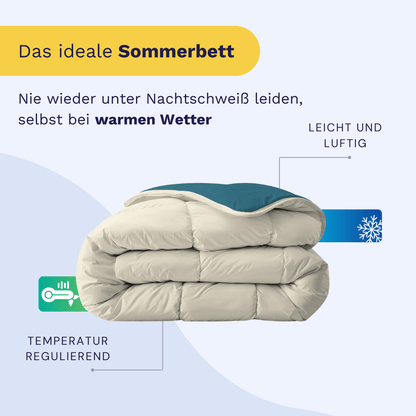Zelesta Royalbed Light - Petrol & Sand Beach