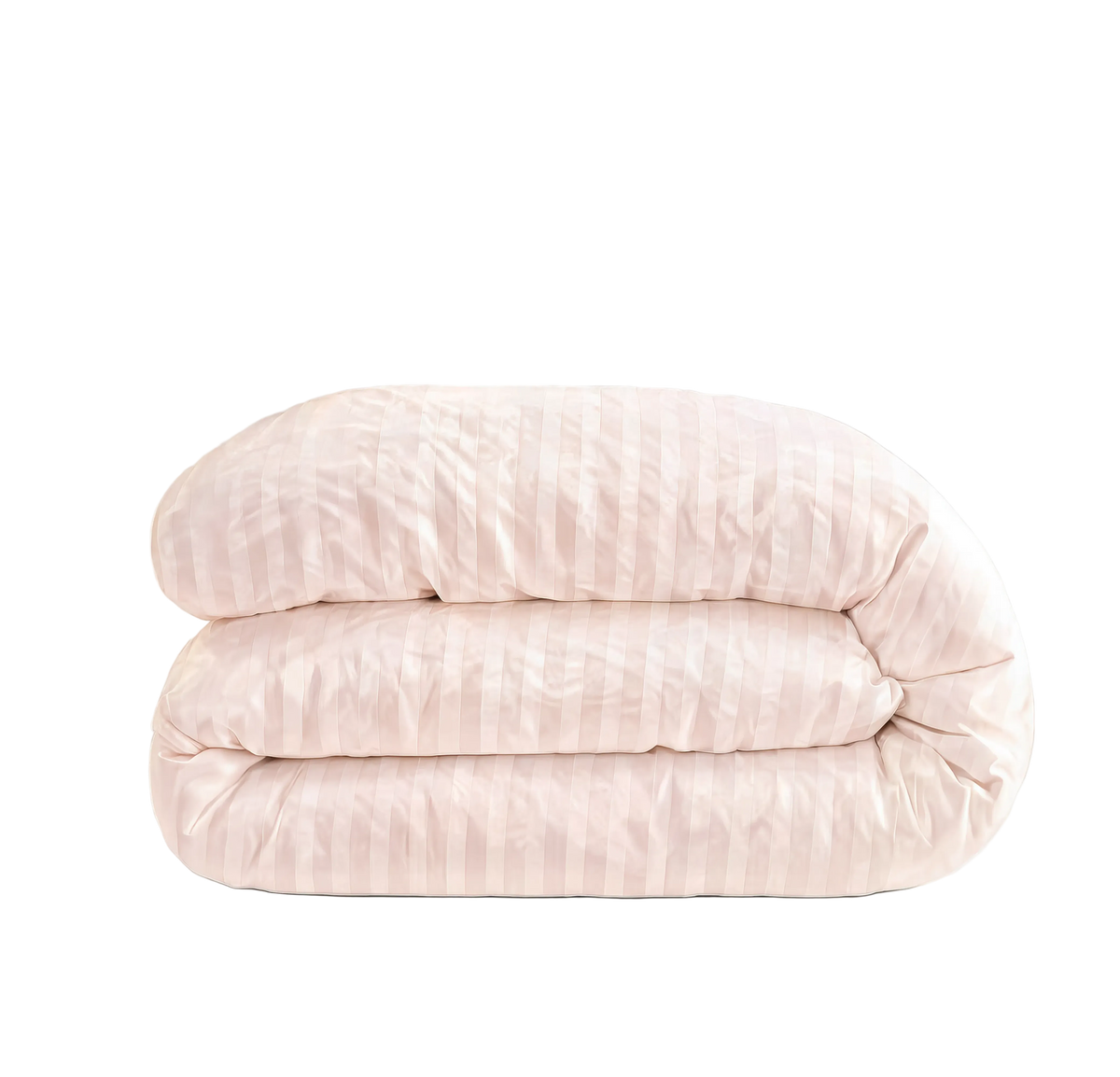 Zelesta Deluxe Hotel Stripe Baumwollsatin Bettdecke - Rosa