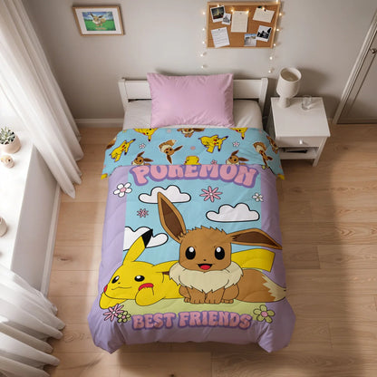 Zelesta Special Kids Bettdecke - Pikachu und Eevee