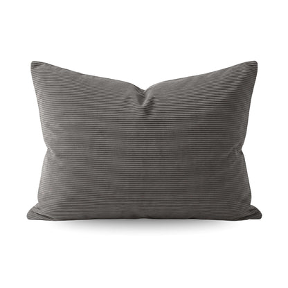 Zelesta Special Corduroy Cotton Kissenbezüge Set von 2 - Anthrazit