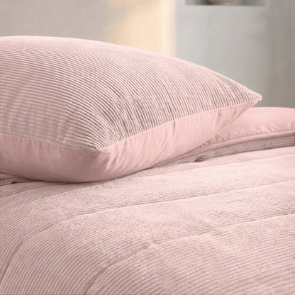 Zelesta Special Corduroy Cotton Bettdecke - Staubiges Rosa