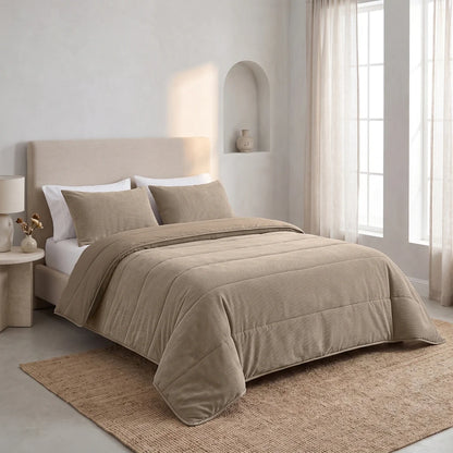 Zelesta Special Corduroy Cotton Bettdecke - Taupe