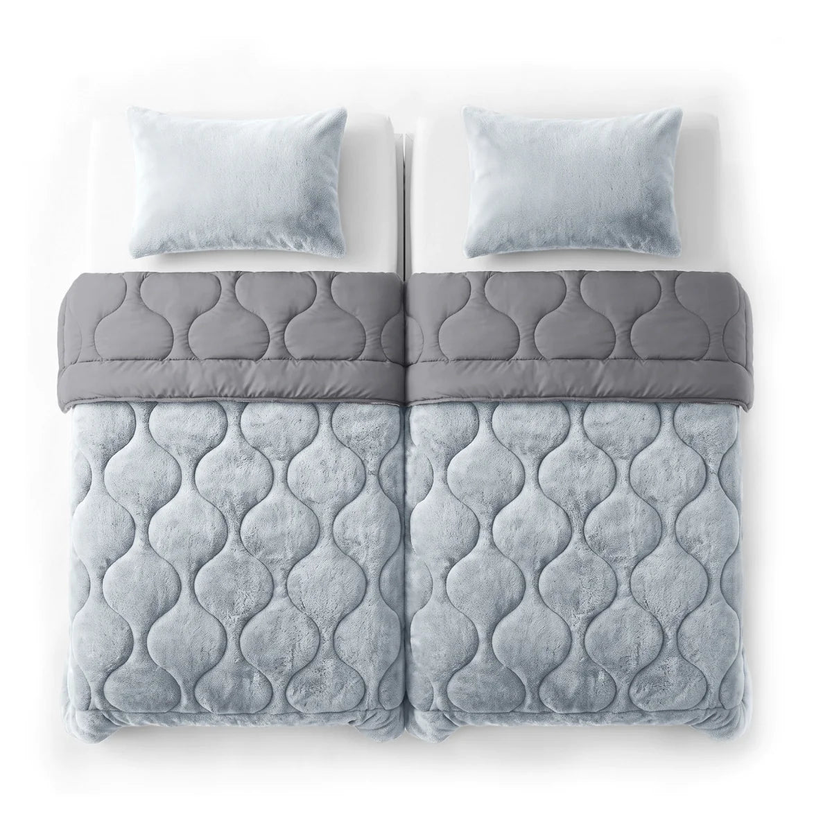 Zelesta Special Teddy Faux Fur Bettdecke - Heidelbeerblau