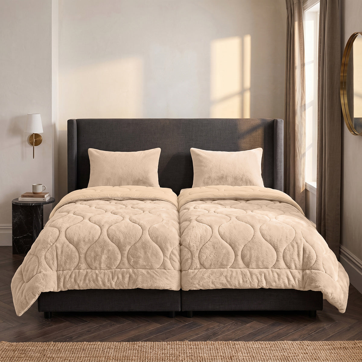 Zelesta Special Teddy Faux Fur Bettdecke - Cozy Cappuccino