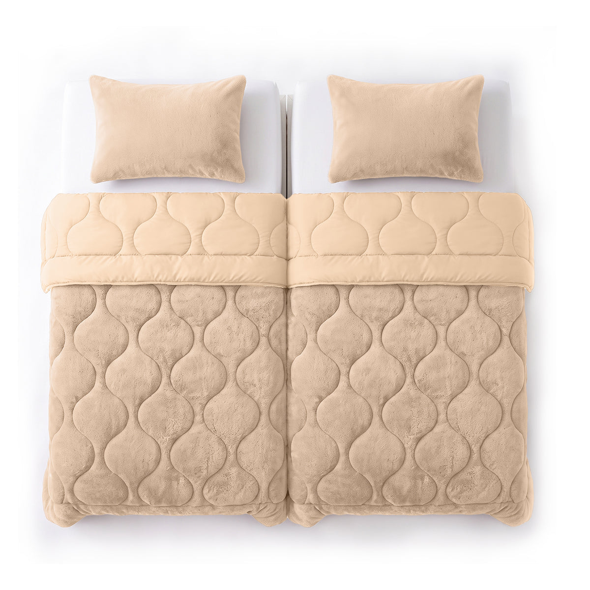 Zelesta Special Teddy Faux Fur Bettdecke - Cozy Cappuccino