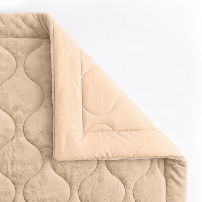 Zelesta Special Teddy Faux Fur Bettdecke - Cozy Cappuccino