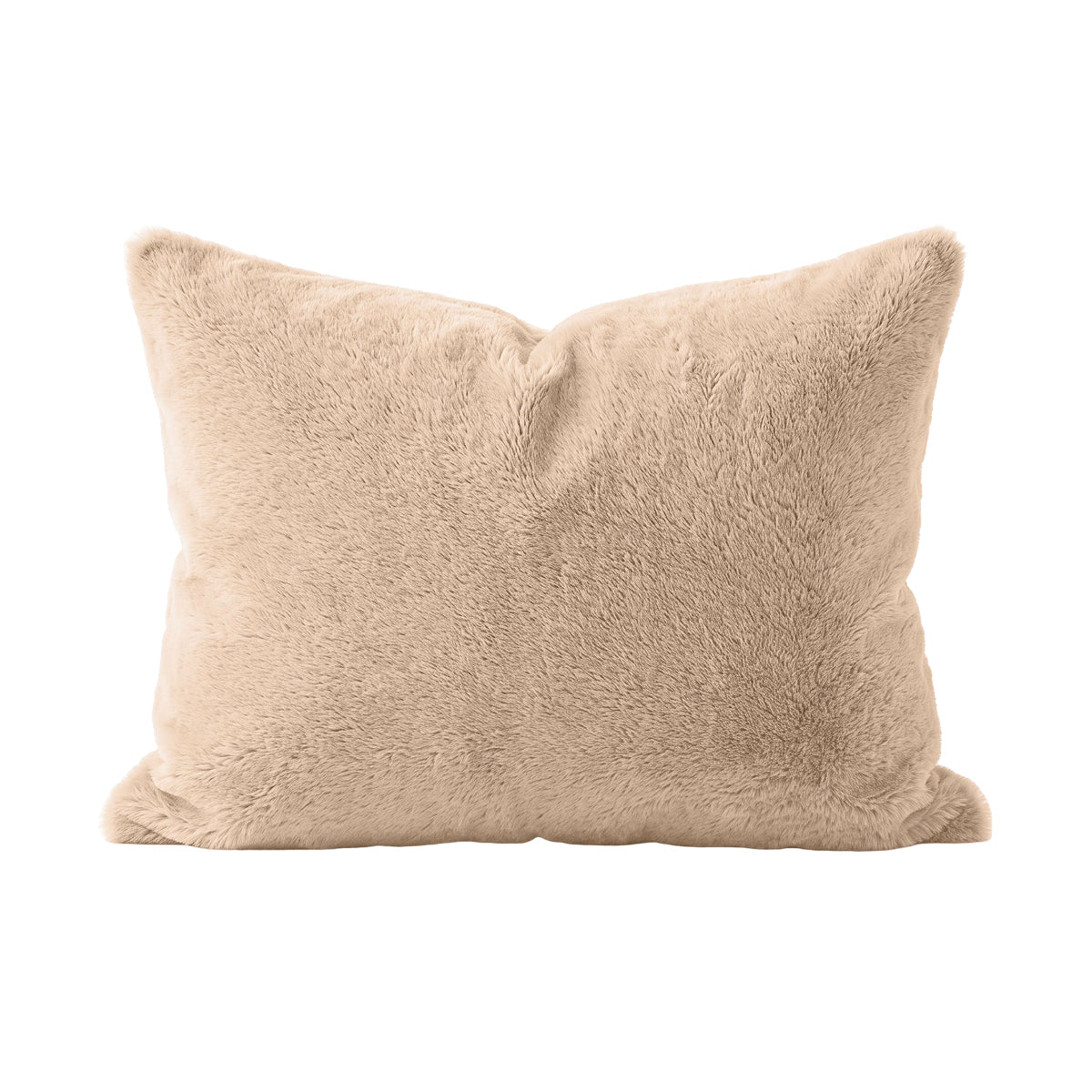 Zelesta Special Teddy Faux Fur Kissenbezüge Set von 2 - Cozy Cappuccino