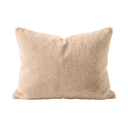 Zelesta Special Teddy Faux Fur Kissenbezüge Set von 2 - Cozy Cappuccino
