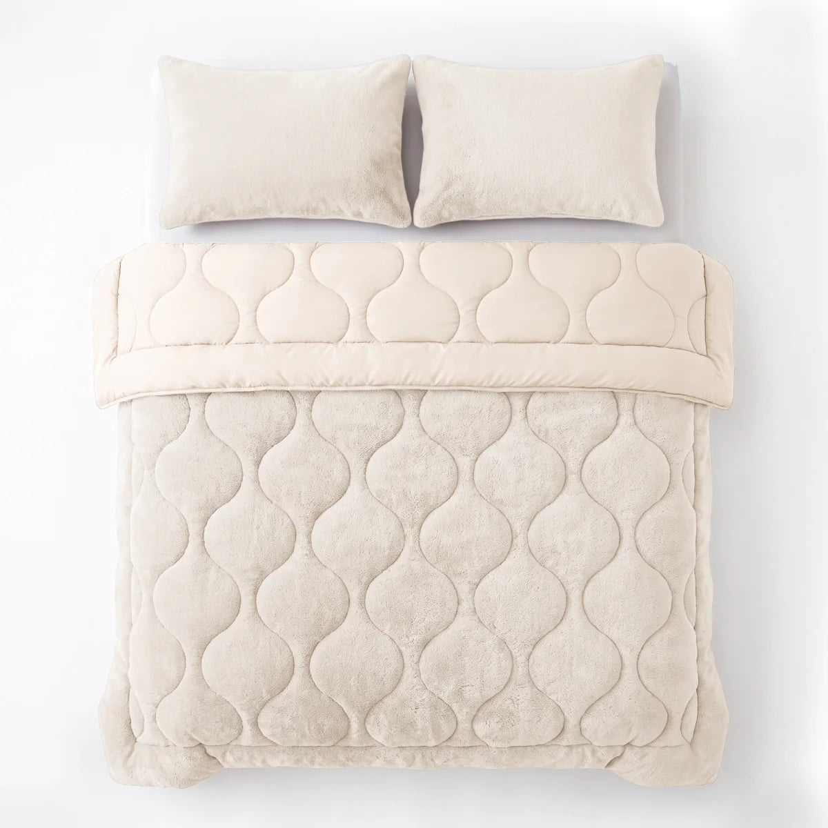 Zelesta Special Teddy Faux Fur Bettdecke - Marshmallow weiß