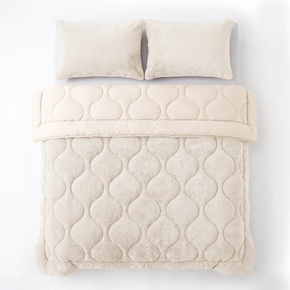 Zelesta Special Teddy Faux Fur Bettdecke - Marshmallow weiß