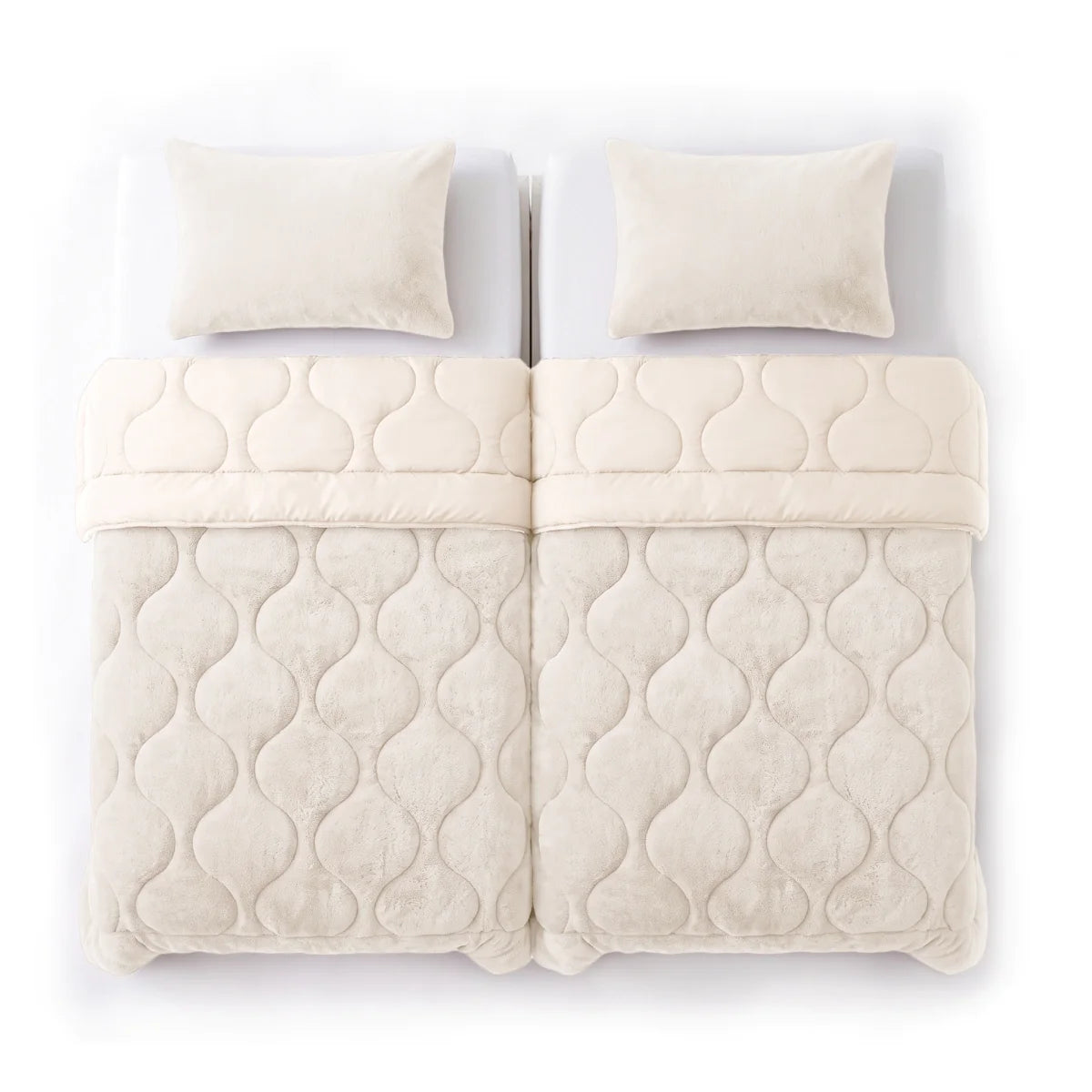 Zelesta Special Teddy Faux Fur Bettdecke - Marshmallow weiß