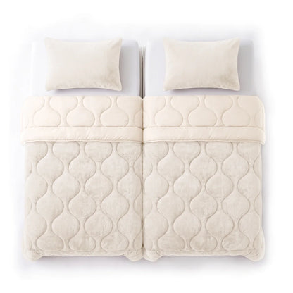 Zelesta Special Teddy Faux Fur Bettdecke - Marshmallow weiß
