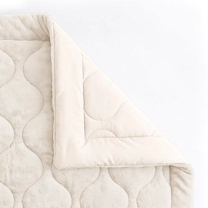 Zelesta Special Teddy Faux Fur Bettdecke - Marshmallow weiß