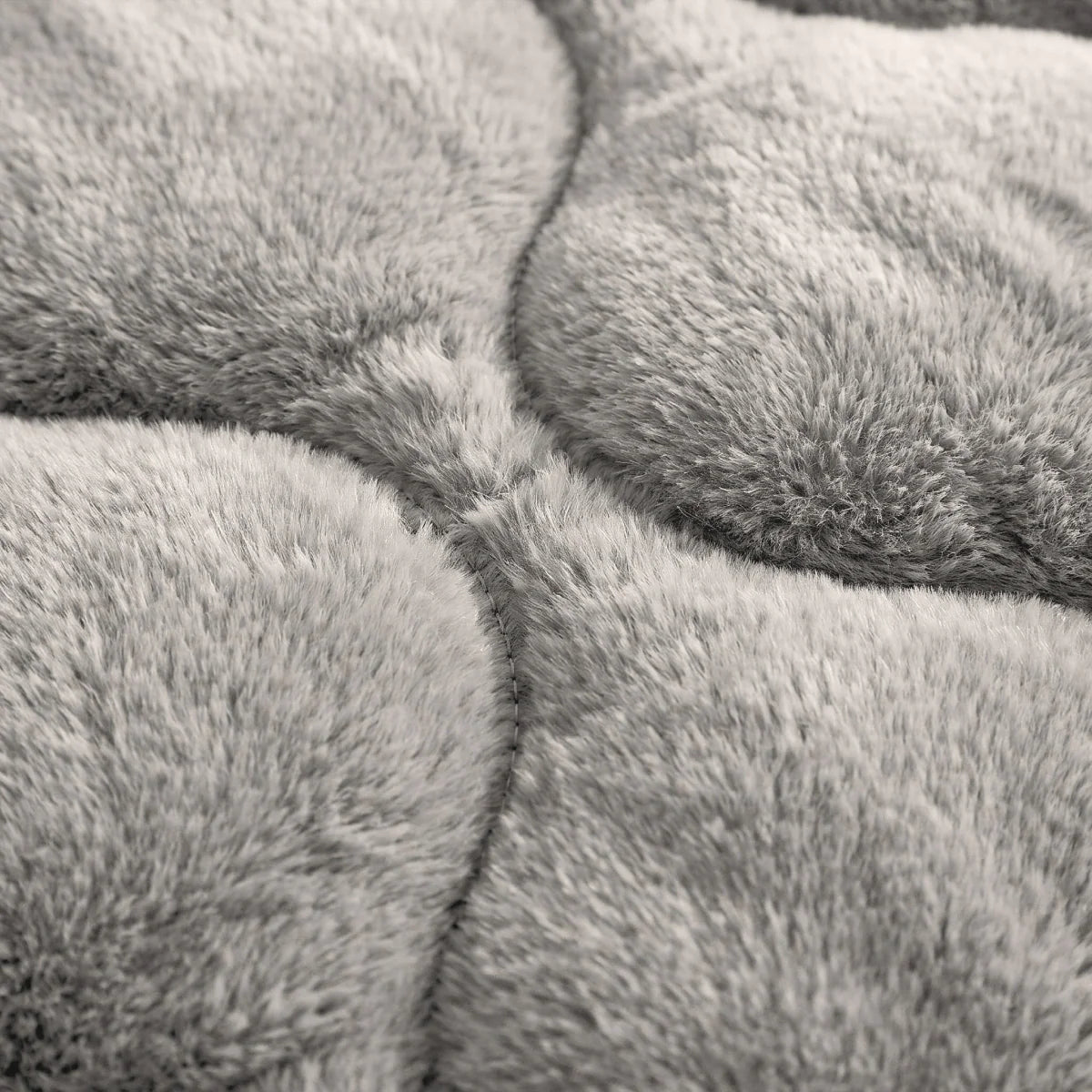 Zelesta Special Teddy Faux Fur Bettdecke - Mondgrau