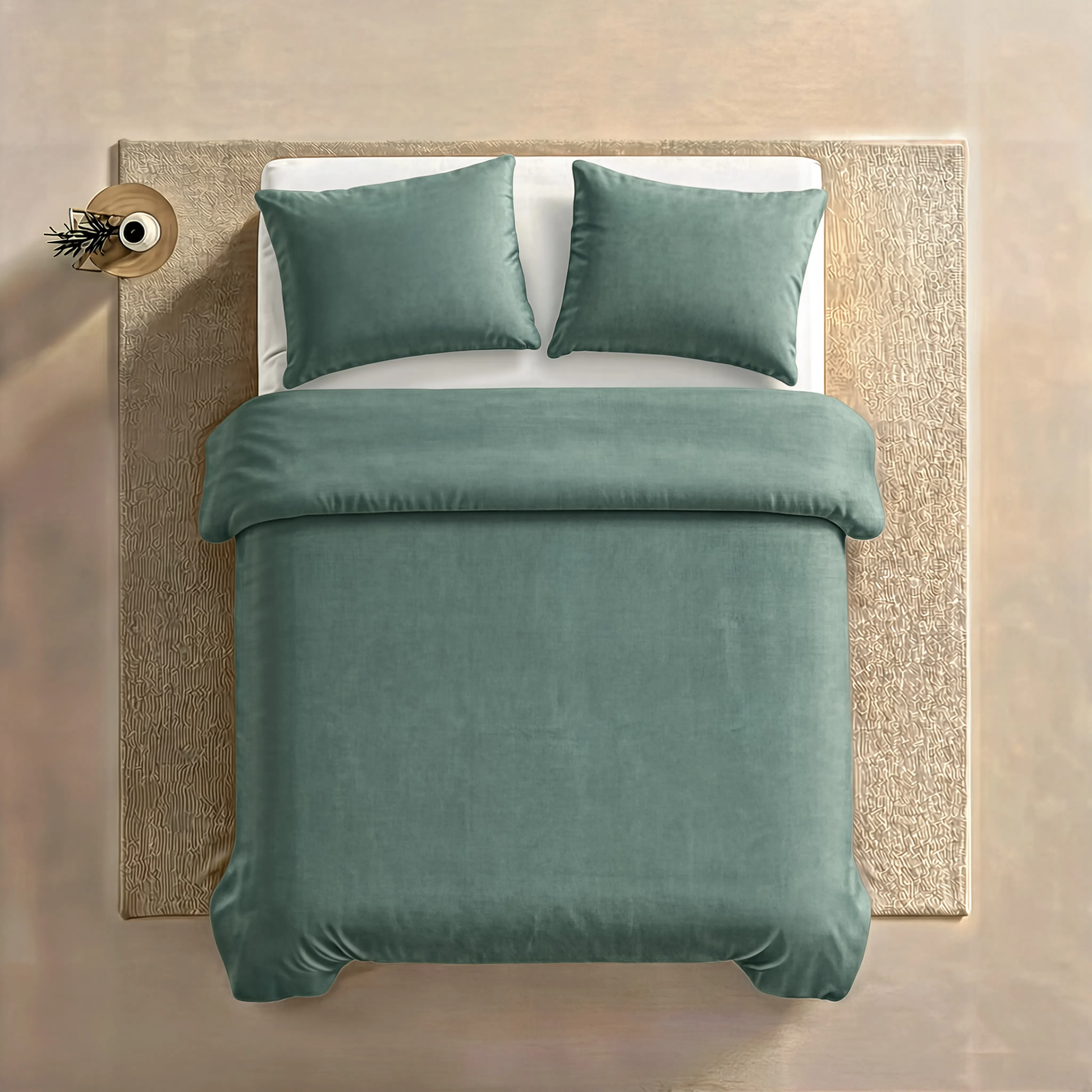 Zelesta Comfort Uni No Stitch Bettdecke - Seeschaumgrün