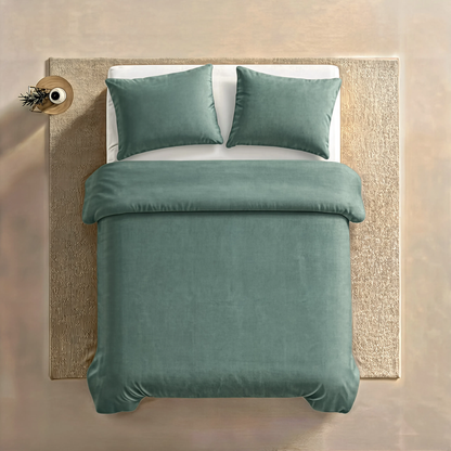 Zelesta Comfort Uni No Stitch Bettdecke - Seeschaumgrün