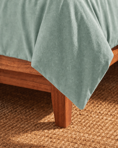 Zelesta Comfort Uni No Stitch Bettdecke - Seeschaumgrün