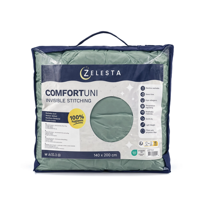 Zelesta Comfort Uni No Stitch Bettdecke - Seeschaumgrün