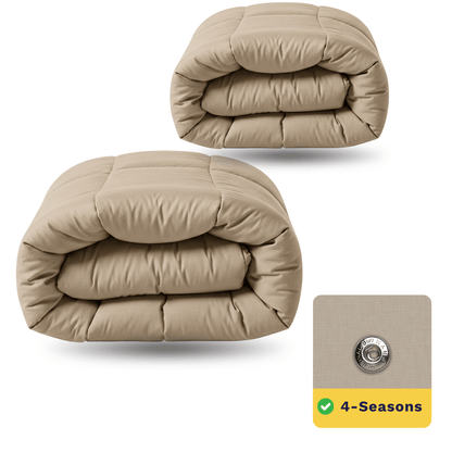Zelesta Wonderbed 4 Seasons Double Baumwolle - Taupe Blush