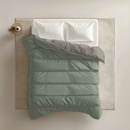 Zelesta Royalbed Light - Zartes Grau & Pastellgrün 240x200cm