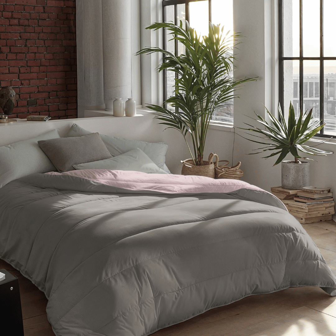 Zelesta Royalbed - Pastellrosa & zartes Grau