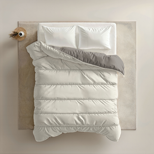 Zelesta Royalbed Light - Zartes Grau & Creme 240x200cm