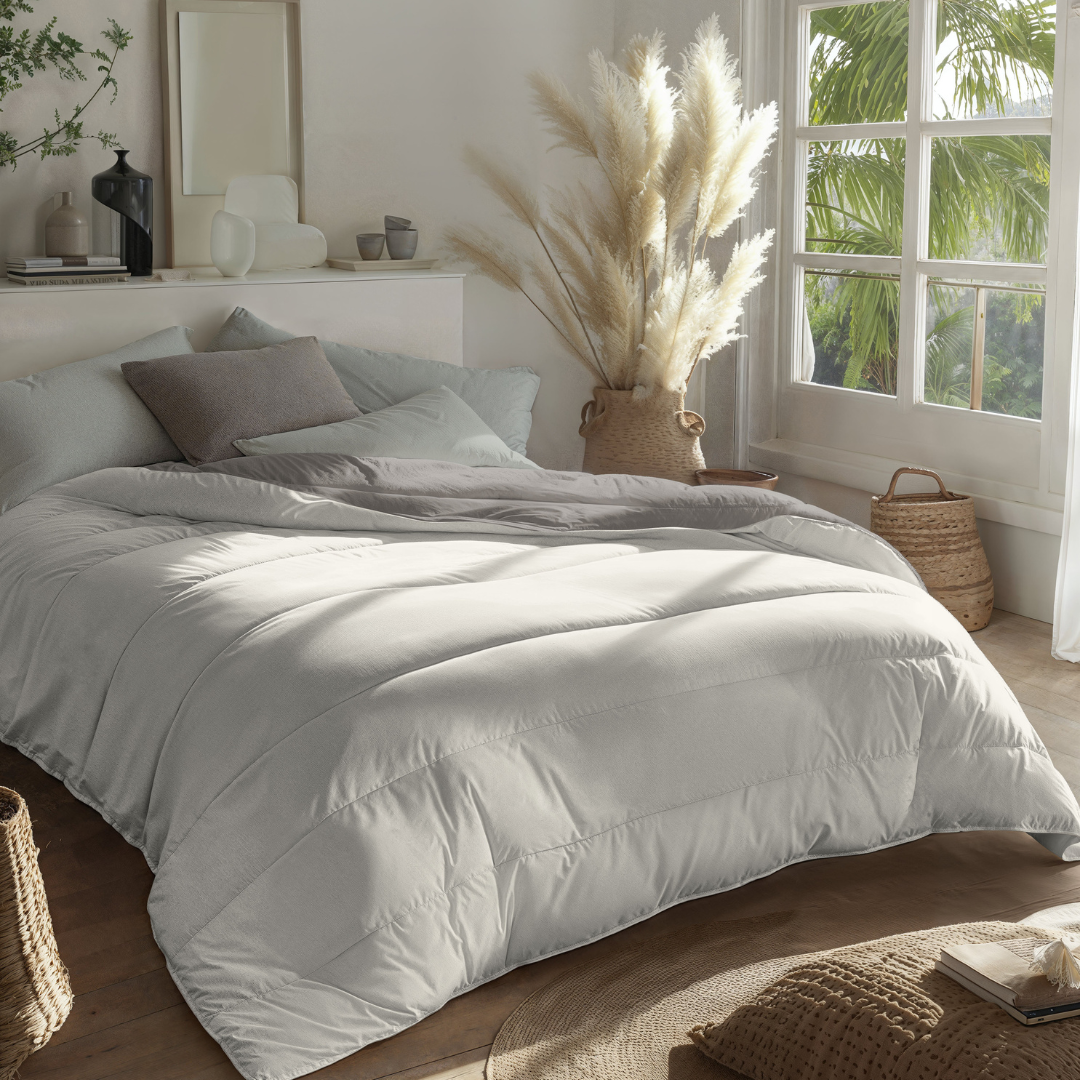 Zelesta Royalbed Light - Zartes Grau & Creme 240x200cm