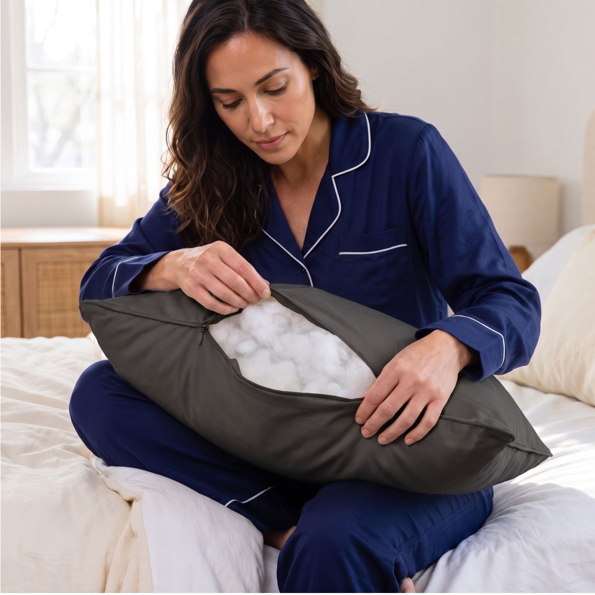 Zelesta Comfort Waschbares & Anpassbares Kopfkissen