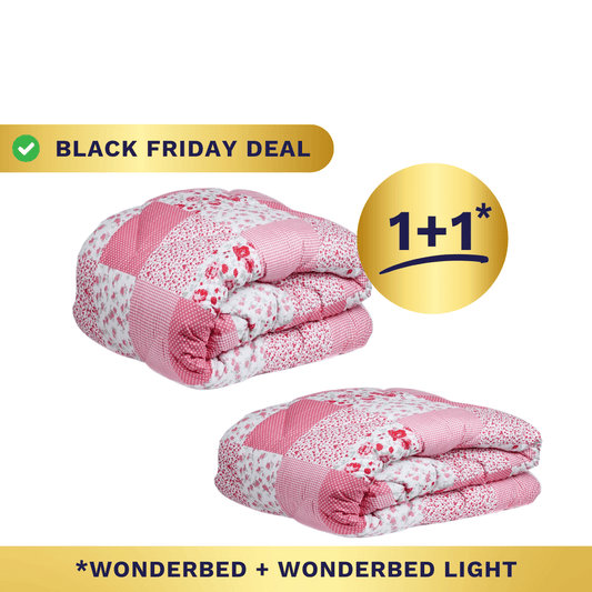 1+1 GRATIS: Zelesta Wonderbed & Wonderbed Light - Patchwork Pink