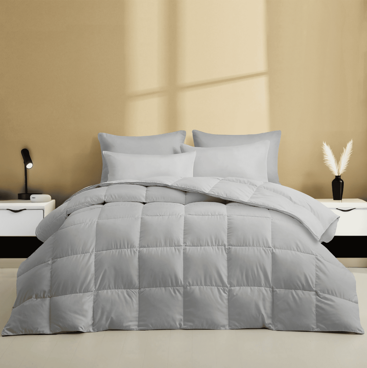 Zelesta Wonderbed 4 Seasons Double Baumwolle - Morning Grey