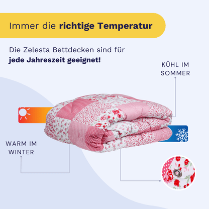 Zelesta Wonderbed 4 Seasons Double -  Patchwork Pink