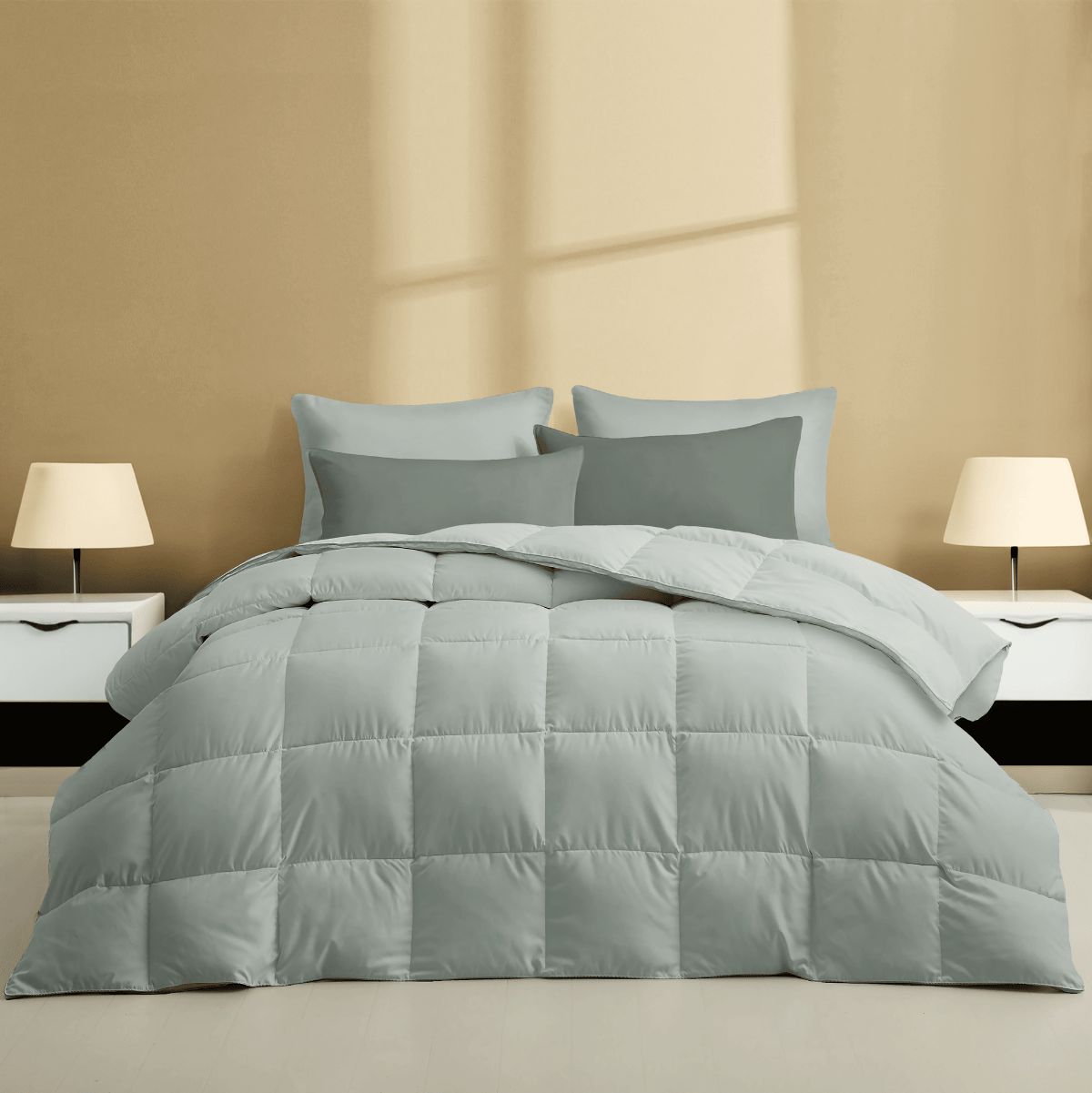 Zelesta Wonderbed 4 Seasons Double Baumwolle - Natural Green