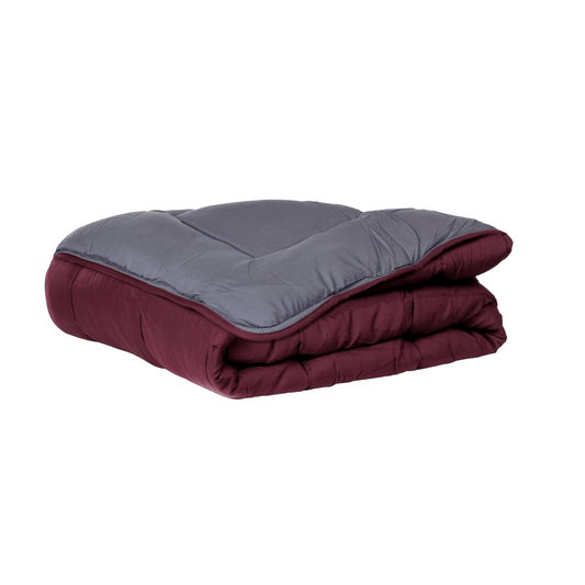 Zelesta Everyday Duo Bettdecke - Lila & Anthrazit - 240x220cm