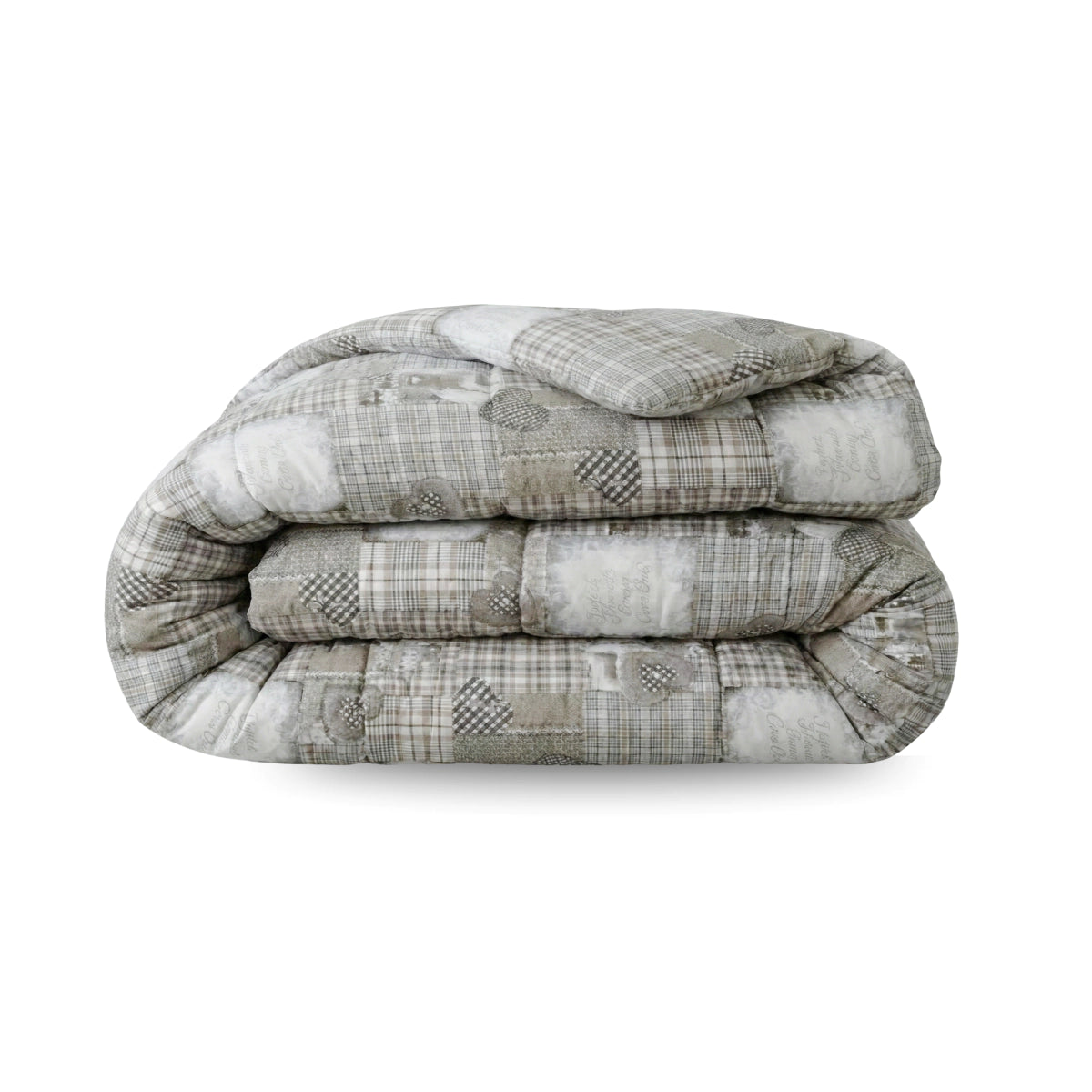 Zelesta Comfort Design Sommerbettdecke - Patchwork Hearts - 240x200cm
