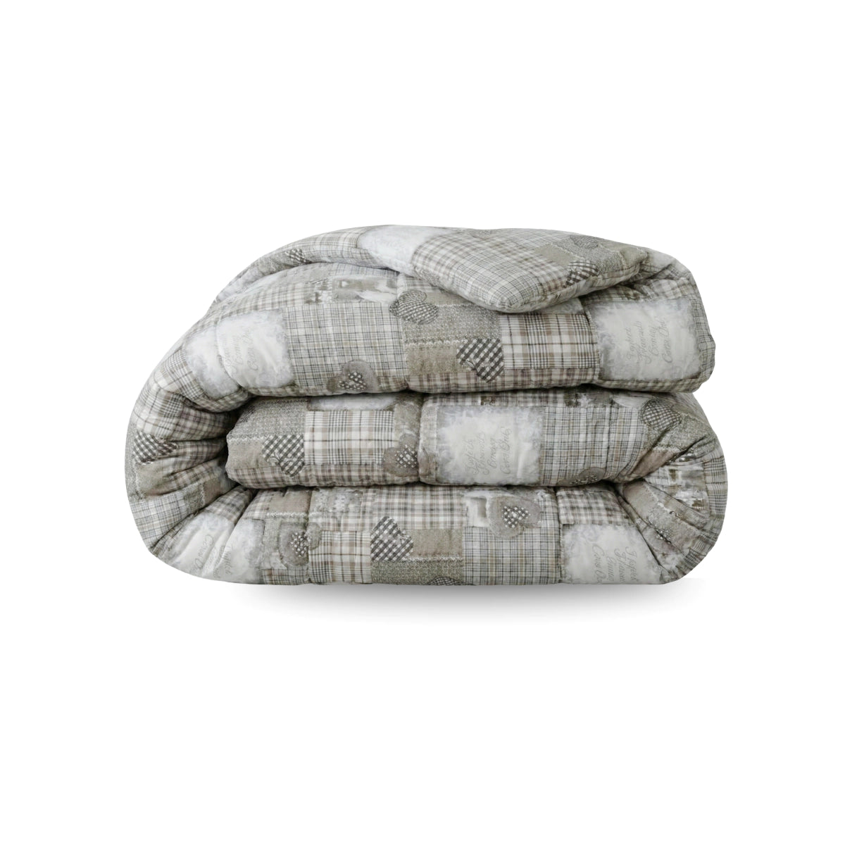 Zelesta Comfort Design Bettdecke - Patchwork Herzen - 240x200cm