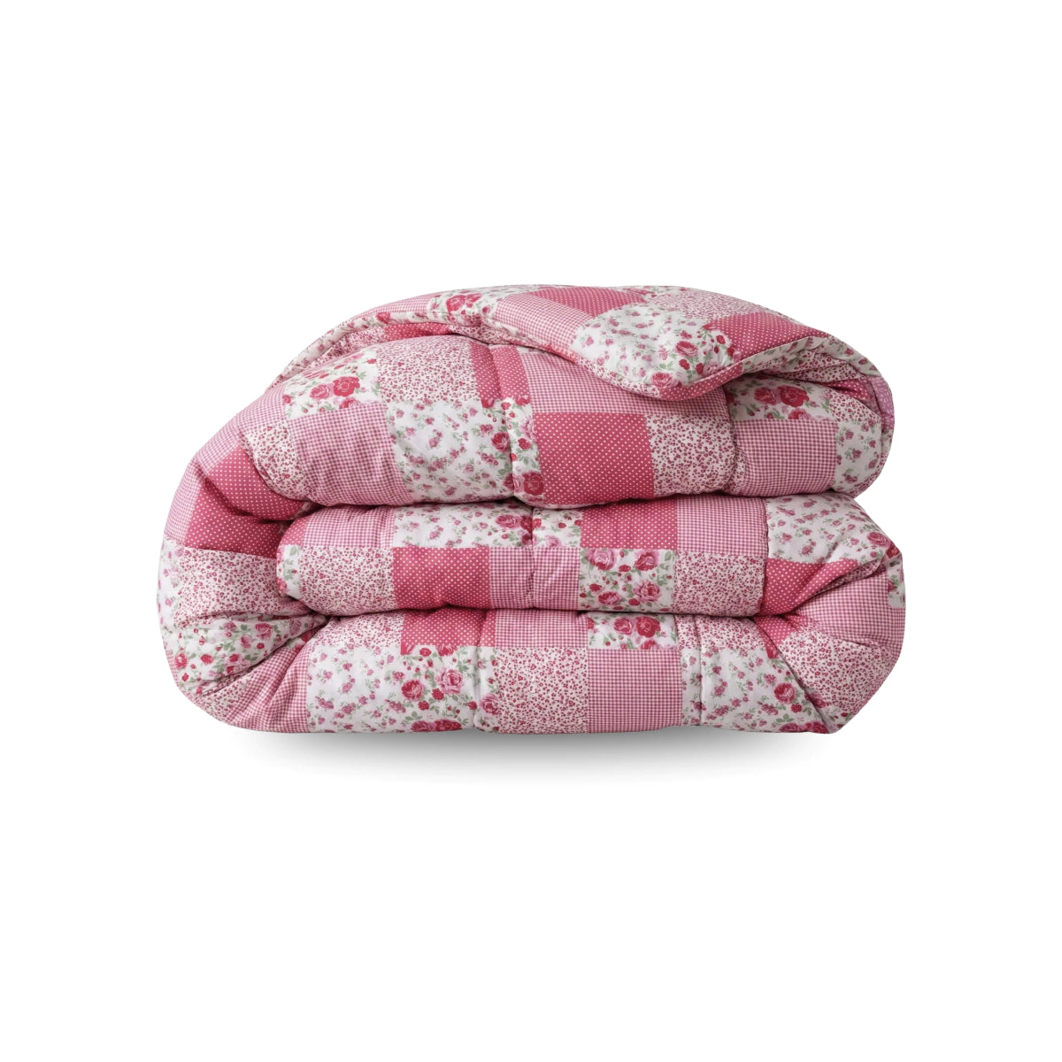 Zelesta Comfort Design Bettdecke - Patchwork Rosa - 240x200cm