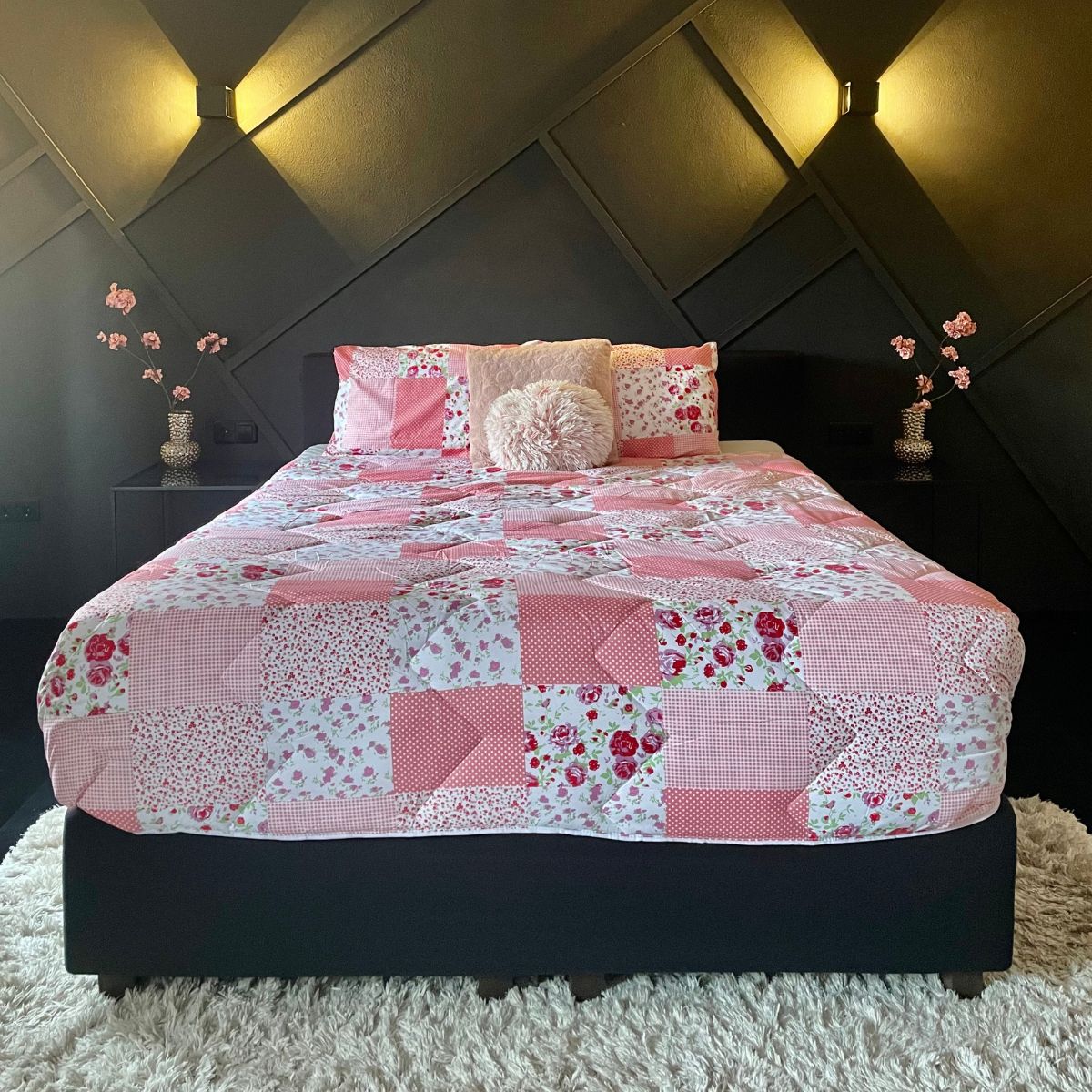 Zelesta Wonderbed 4 Seasons Double -  Patchwork Pink