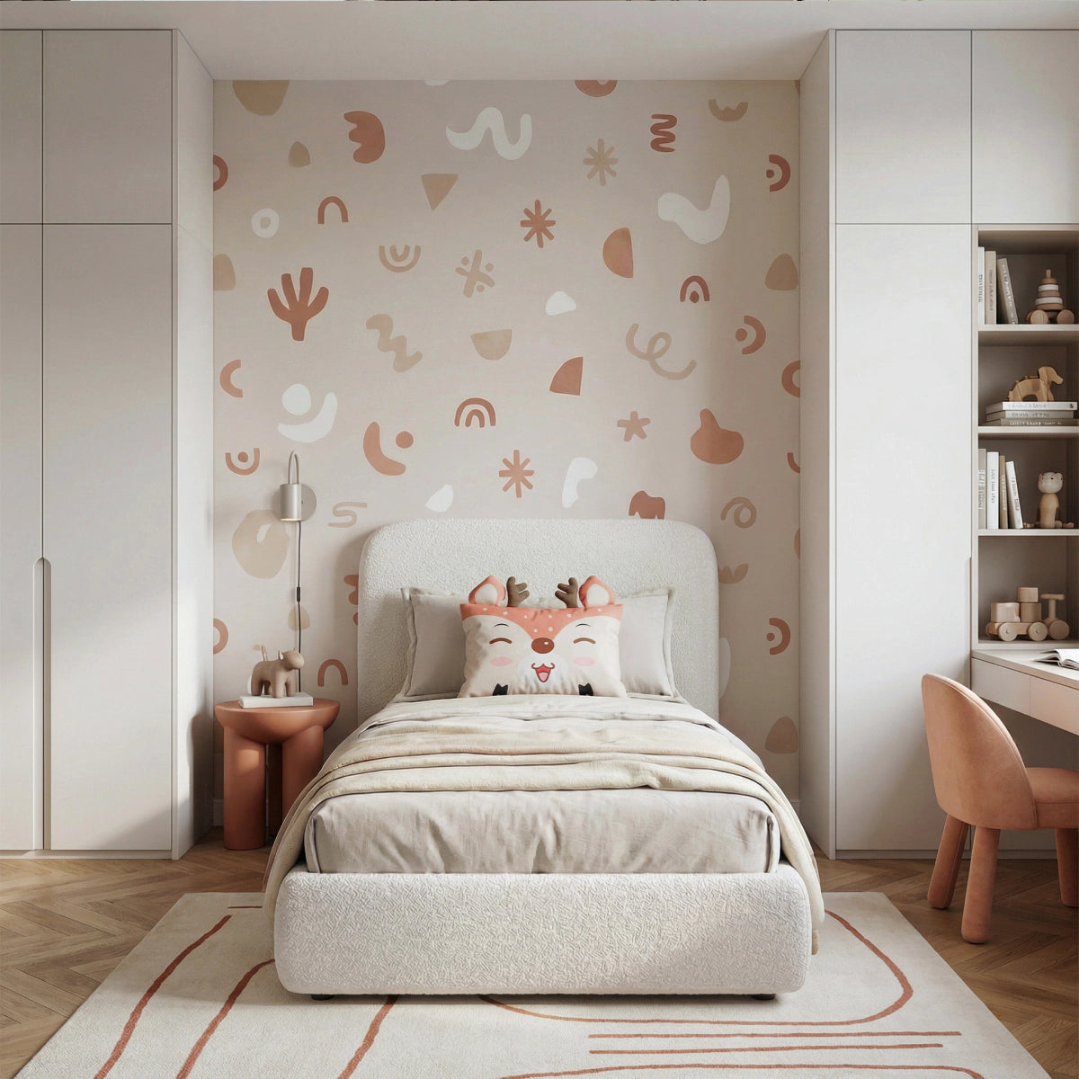 Kinderkissen Holley Kleines Reh - Braun/Beige