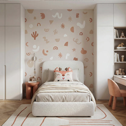 Kinderkissen Holley Kleines Reh - Braun/Beige